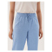 Kalhoty ke kotníkům s vysokým podílem lnu, mírně zúženého střihu Marks & Spencer modrá