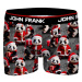 Pánské boxerky John Frank JFBD52-CH-SANTA PANDA Šedá