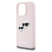 Liquid Silicone Double Heads Magsafe Zadní Kryt pro iPhone 15 Pro Max Pink Karl Lagerfeld