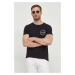 Bavlněné tričko Tommy Hilfiger černá barva, s potiskem, MW0MW34390