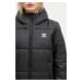 Bunda adidas Originals Long Puffer dámská, černá barva, zimní, IW5858