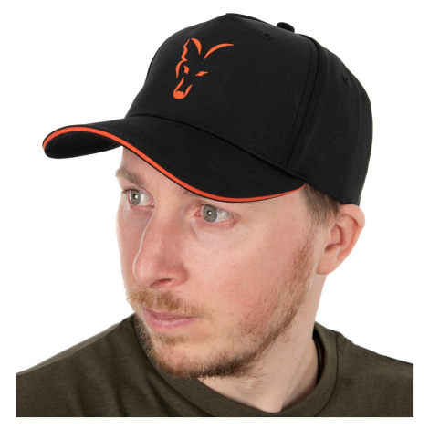 Fox kšiltovka collection baseball cap black orange
