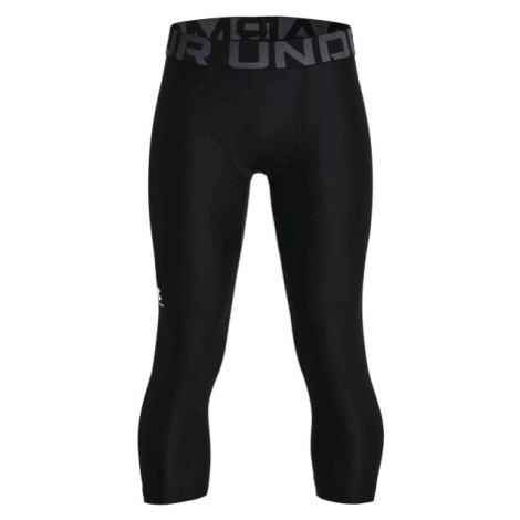 Under Armour HEATGEAR 3/4 LEGGINGS Chlapecké legíny, černá, velikost