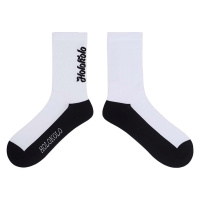 HOLOKOLO Cyklistické ponožky klasické - LINEAL - černá/bílá