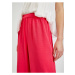 Tmavě růžové dámské široké kalhoty ORSAY