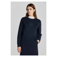 MIKINA GANT REG TONAL SHIELD C-NECK SWEAT modrá