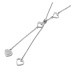 Victoria Filippi Stainless Steel Ocelový náhrdelník se zirkony Elgio - chirurgická ocel, srdíčko