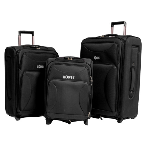 ROWEX Odolný textilní cestovní kufr Prime Barva: Černá