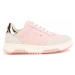 Dětské kožené sneakers boty Karl Lagerfeld růžová barva