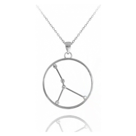 Stříbrný náhrdelník znamení rak Minet Stars JMAS9507SN45