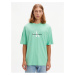 Světle zelené pánské oversize tričko Calvin Klein Jeans
