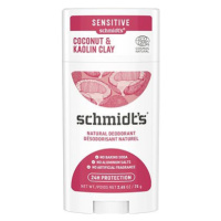 SCHMIDT'S Sensitive Kokos + kaolinový jíl tuhý deodorant 58 ml