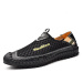 Síťované pánské loafers trekové nazouvací boty fashion