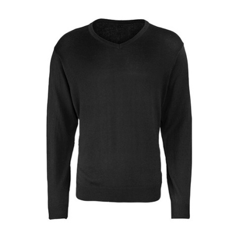 Premier Workwear Pánský pletený svetr PR694 Black