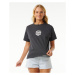 Tričko Rip Curl ICONS OF SURF RELAXED TEE Washed Black