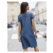 Blancheporte Džínové rovné šaty, eco-friendly denim