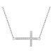 Beneto Stříbrný náhrdelník s křížkem AGS196/47