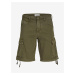 Khaki pánské cargo kraťasy Jack & Jones Cole - Pánské