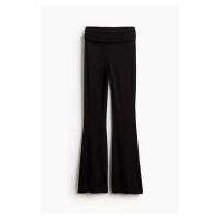 H & M - Nabírané jazzové kalhoty - černá