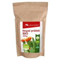 Zdravý den 100% přírodní Nopal prášek ze sušených kaktusových fíků 330 g