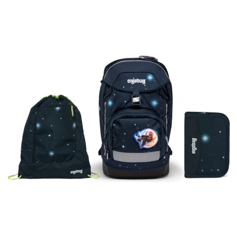 Školní set Ergobag prime Galaxy modrý 2023 - batoh + penál + sportovní pytel