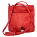 Dámská koženková kabelko/batůžek Silver, červená
