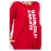 Oversize červené šaty s kapucí