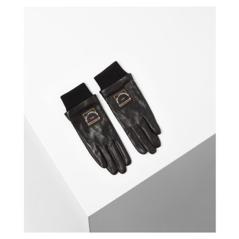 Rukavice Karl Lagerfeld Rsg Full Finger Gloves - Černá