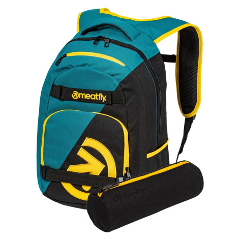 Meatfly batoh Exile Black / Snake Green 24 L | Zelená