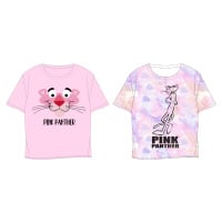 Růžový panter - licence Dívčí tričko - Růžový panter 5202068, fialková / batika Barva: Fialková