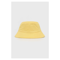 Bavlněná čepice Levi's žlutá barva