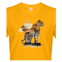 Pánské tričko s potiskem zvířat - Tygr