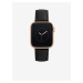 Černý kožený řemínek pro hodinky Apple Watch Anne Klein