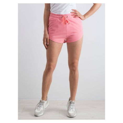 Knitted shorts with pockets pink YUPS