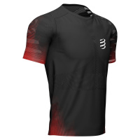 Compressport Racing SS T-Shirt Black Běžecké tričko s krátkým rukávem