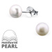 OLIVIE Stříbrné náušnice s perlou 1302