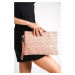 Capone Outfitters Patent Leather Croco Patterned Paris Women's Clutch Bag