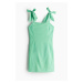 H & M - Šaty's vázacími ramínky - zelená