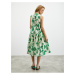 Zelené dámské květované šaty ZOOT.lab Teza