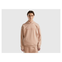 Benetton, Sweatshirt With Embroidery In Organic Cotton Blend