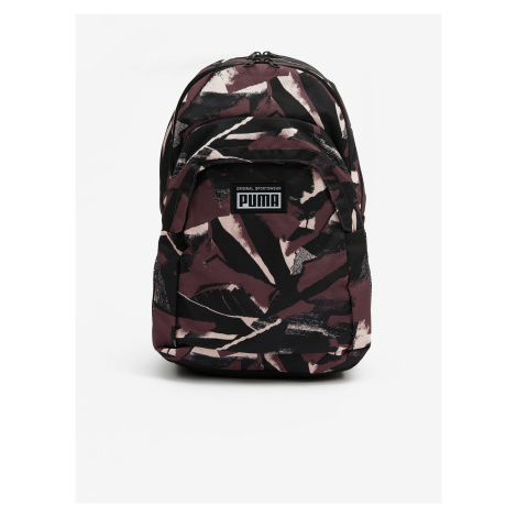 Černo-fialový vzorovaný batoh Puma Academy - Pánské