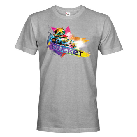 Pánské tričko s potiskem Rocket- ideální dárek pro fanoušky Marvel BezvaTriko