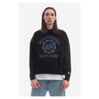 Bavlněná mikina Billionaire Boys Club Academy Logo Crewneck B22423 pánská, černá barva, s potisk