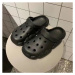Vzorované gumové pantofle unisex s dírami