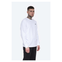 Bavlněné tričko s dlouhým rukávem Wood Wood Mark Paisley Long Sleeve bílá barva, s potiskem, 121