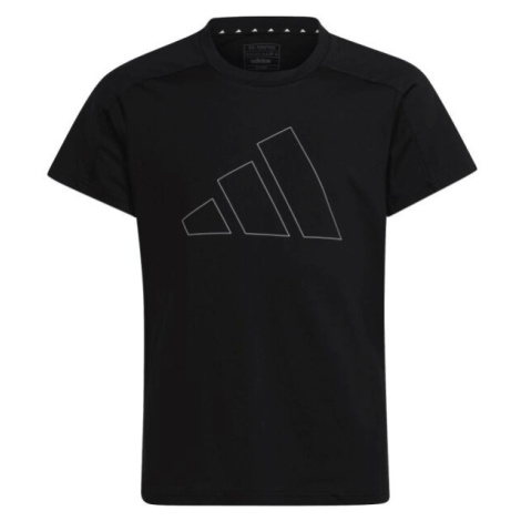 adidas TRAIN ESSENTIALS TEE Dívčí tričko, černá, velikost