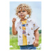 Dětská bavlněná košilka Mayoral béžová barva