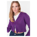 Trendyol Cardigan - Lilac - Fitted