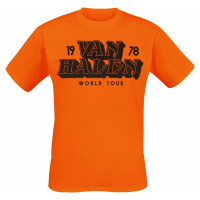 Van Halen Tour 1978 Tričko oranžová