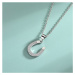 GRACE Silver Jewellery Stříbrný náhrdelník PODKOVA pro štěstí - stříbro 925/1000 NH-131/40+5 Stř